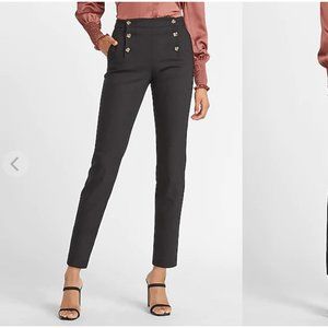 NWT Express High Waisted Button Ankle Pant